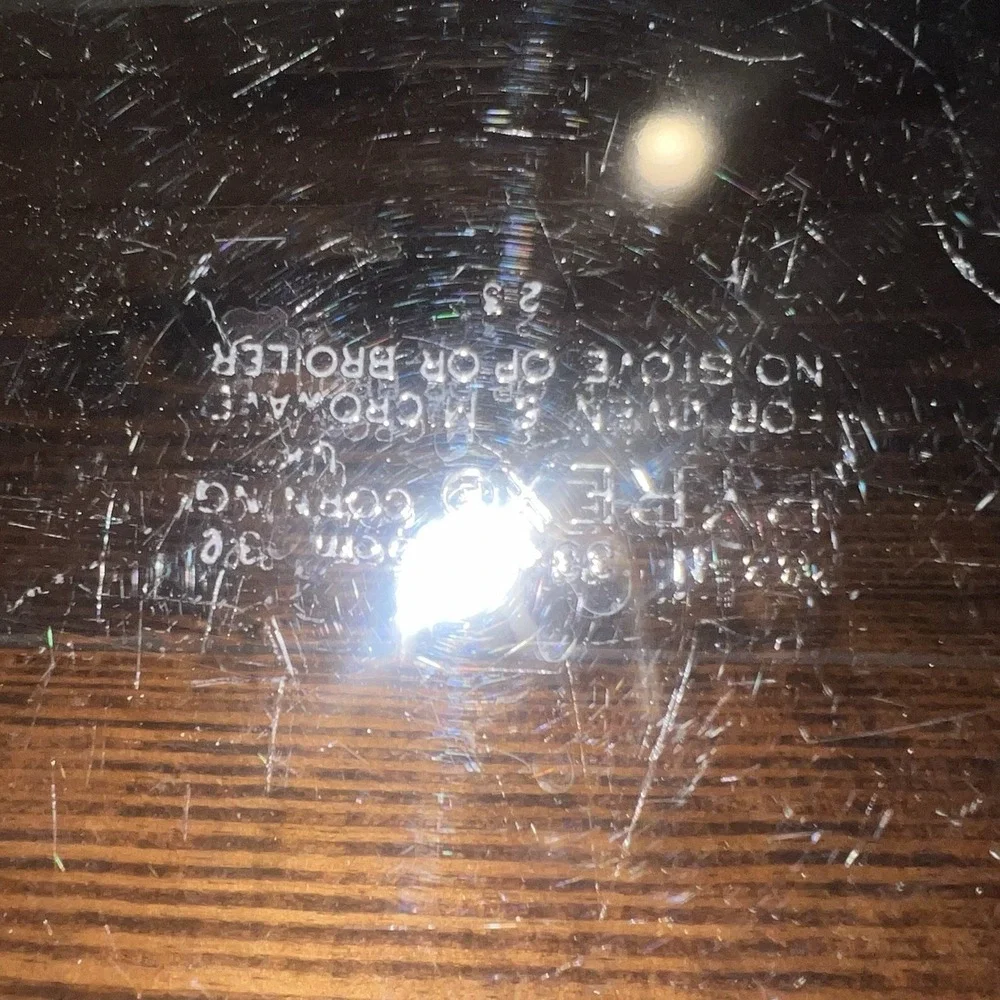 Vintage PYREX Corning 233-N Clear Glass Casserole Baking Dish USA-33 x 23 x 5 cm
